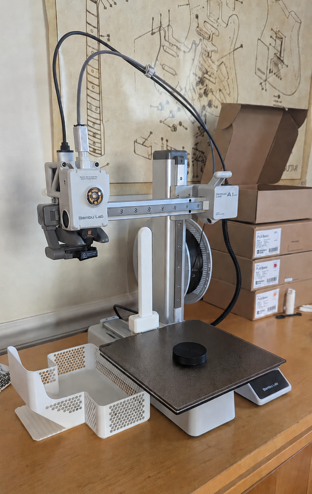 3D printer running V1 parts in the workshop