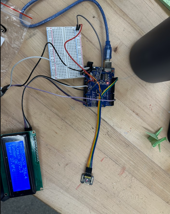 Arduino prototype rig validating sensor firmware